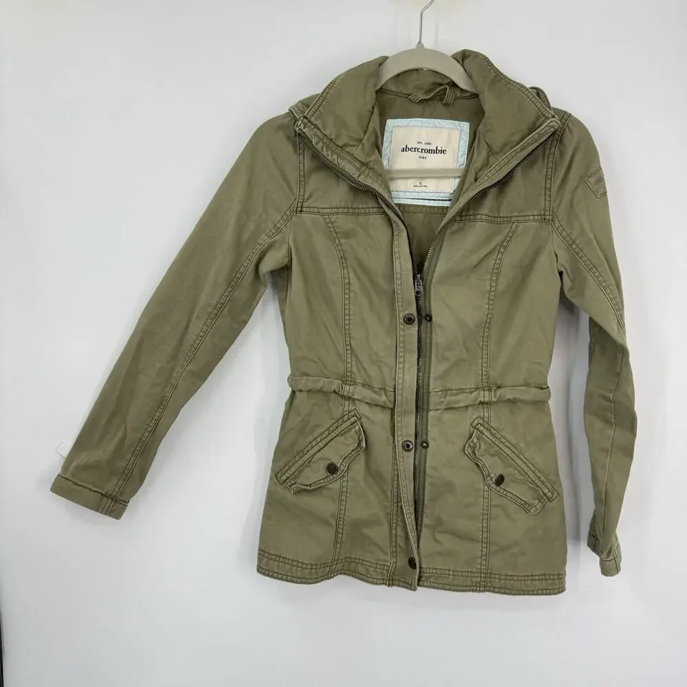 Abercrombie Utility Jacket Girls XL Women XS Olive Green Bella Swan Twilight